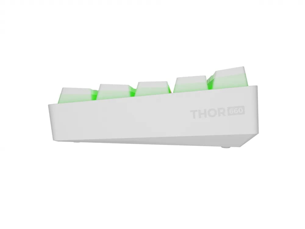 Tastatura Mecanica Gaming Genesis Thor 660 G2, RGB, Wireless, Alb — miniatură