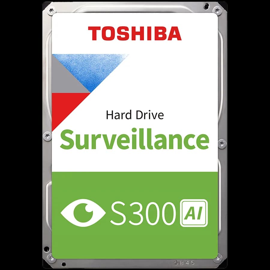 HDD Video Surveillance TOSHIBA S300 AI 10TB CMR, 3.5, 512MB, 7200RPM, SATA, 64 cameras, 24/7, TBW: 550 "MG10ADA10TE-V"