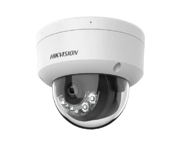 Camera de supraveghere IP Dome 4MP Smart Hybrid Light Hikvision DS-2CD1143G2-LIU(2.8MM), lentila fixa 2.8mm, iluminare min: Color: 0.005 Lux @ (F1.6, AGC ON),B/W: 0 Lux cu IR 30m, microfon incorporat, alarma la evenimente: motion detection, video tampering, scene change detection, face capture, line