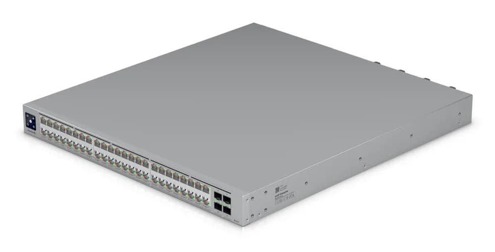 Ubiquiti network switch ECS-48-PoE-EU Enterprise-grade 48-port, Layer 3 Etherlighting PoE+++ switch with high-capacity 10 GbE RJ45 and 25G SFP28; (32) 10 GbE, (16) 2.5 GbE ports "ECS-48-POE-EU" — miniatură