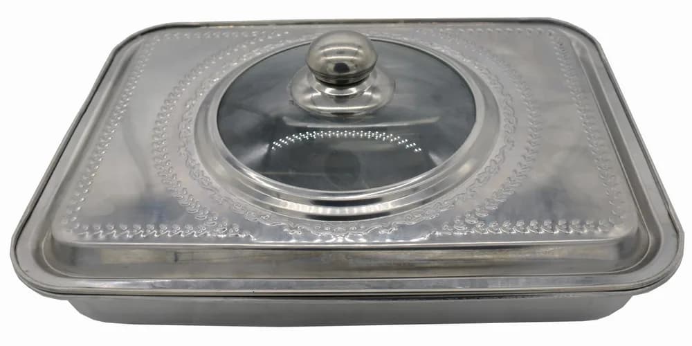 TAVA CUPTOR CU CAPAC, INOX, 39x29x7, VANORA HOME