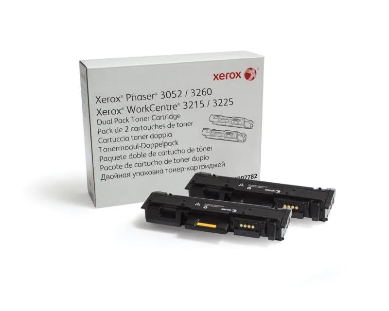 Dual-Pack Original Xerox Black, 106R02782, pentru Ph 3052|Ph 3260|WC 3215|WC 3225, 2x3K, "106R02782"