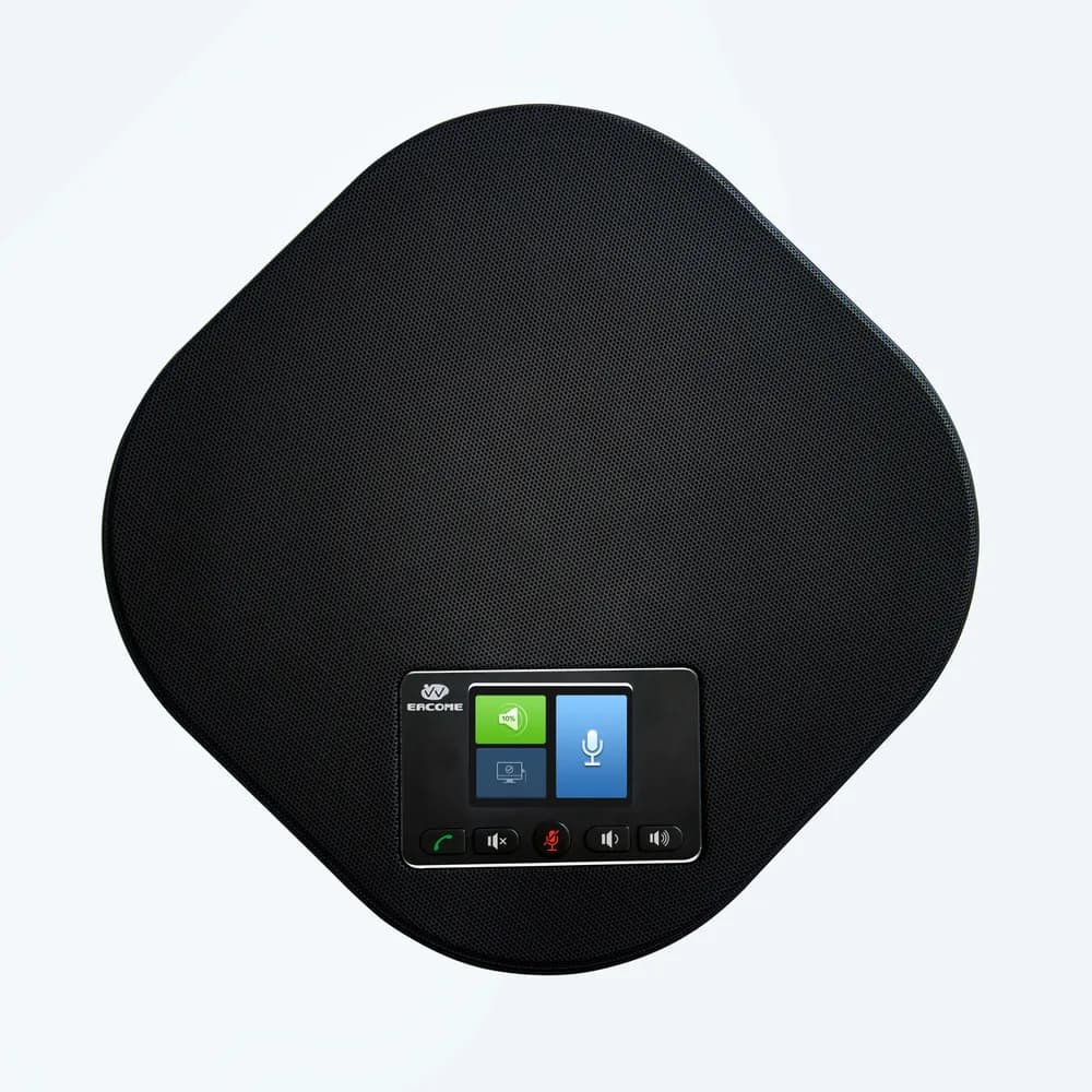 Speakerphone omnidirectional Eacome SV18B, 12 microfoane de inalta fidelitate + distanta maxima captare voce 8m, USB, Bl