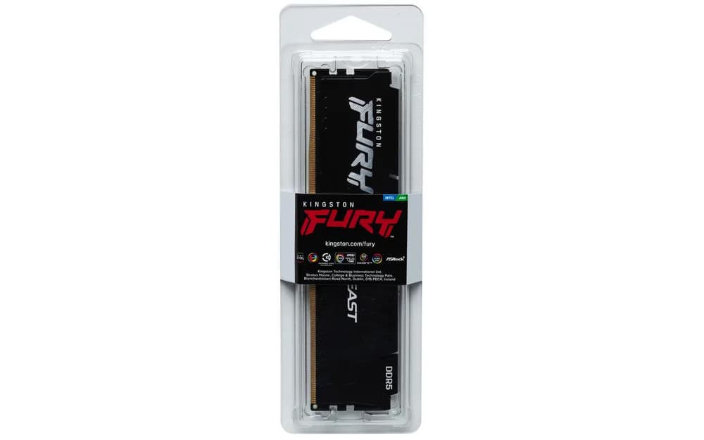 Memorie Kingston FURY Beast 16GB DDR5 6400MHz CL32 "KF564C32BBE-16" — miniatură