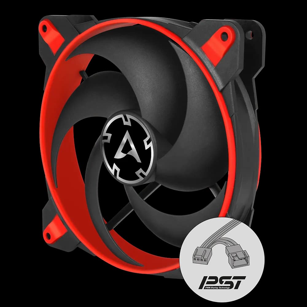 VENTILATOR ARCTIC PC, BIONIX P140 , 140x140x28mm, w/ PWM & cablu PST, high static pressure, RED, "ACFAN00127A" — miniatură