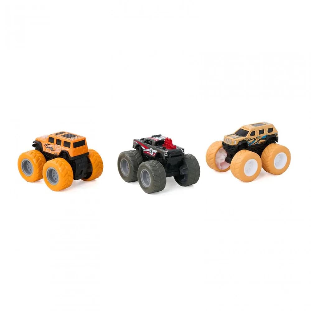 SET 3 MASINI OFF-ROAD-360 DE GRADE, MOMKI — miniatură