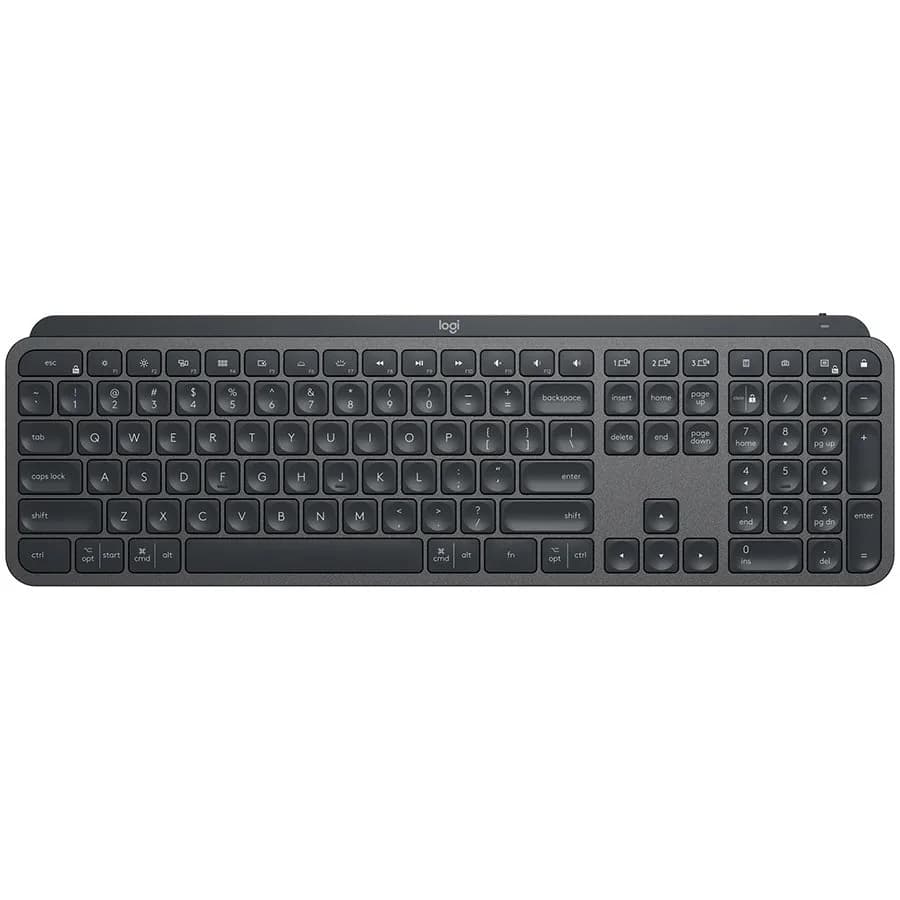 LOGITECH MX Mechanical Wireless Illuminated Performance Keyboard - GRAPHITE - US INTL - 2.4GHZ/BT - EMEA - TACTILE, "920-010757"