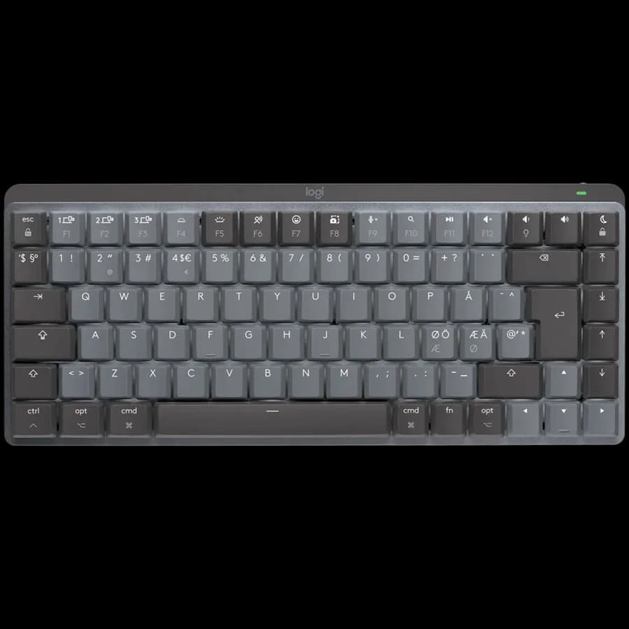 LOGITECH MX Mechanical Mini for Mac Minimalist Wireless Illuminated Keyboard - SPACE GREY - US INTL - 2.4GHZ/BT - N/A - EMEA - TACTILE "920-010837"
