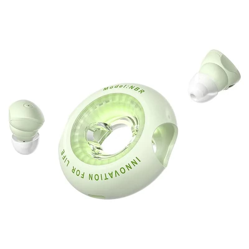 Casti TWS Vention "Tiny T17", tip butoni, utilizare multimedia, Bluetooth 5.3, acumulator 35mAh/300mAh, durata baterie pana la 20 ore, IPX4, verde, "NBRG0" - 6922794786424