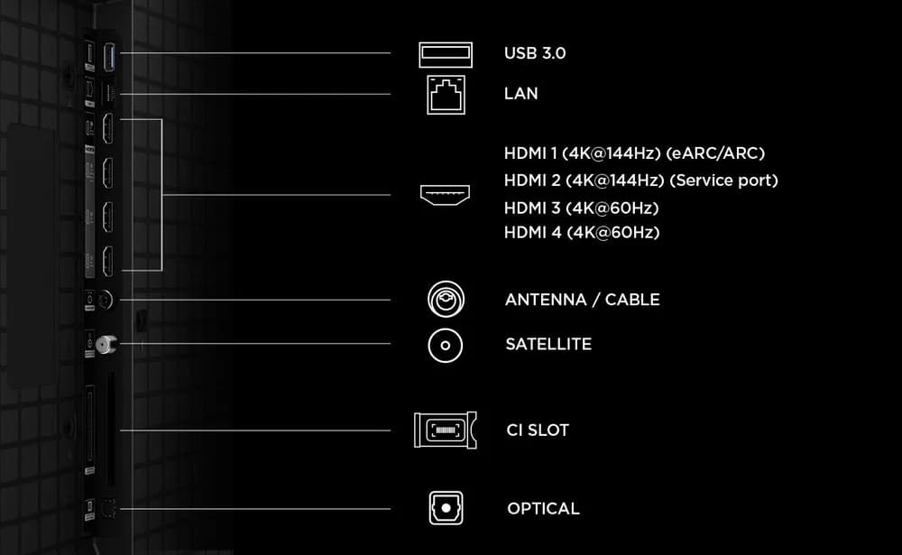 Televizor TCL QD-MiniLED 98T8D, 248 cm, Smart Google TV, 4K Ultra HD, 144Hz, Onkyo — miniatură