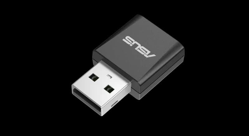 Asus Tri-band WiFi 7 Nano USB Adapter, 6GHz band, support 4096-QAM, Plug and play, Compatible with Windows® 10 & 11