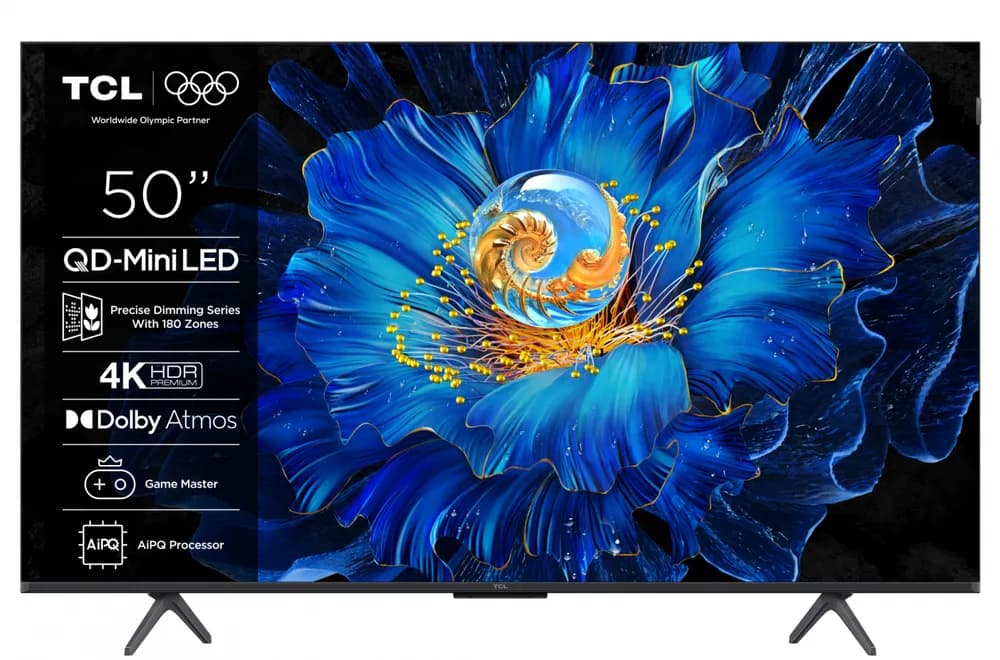 Televizor TCL MiniLed 50C6KS, 126 cm, Smart Google TV, 4K, 60Hz