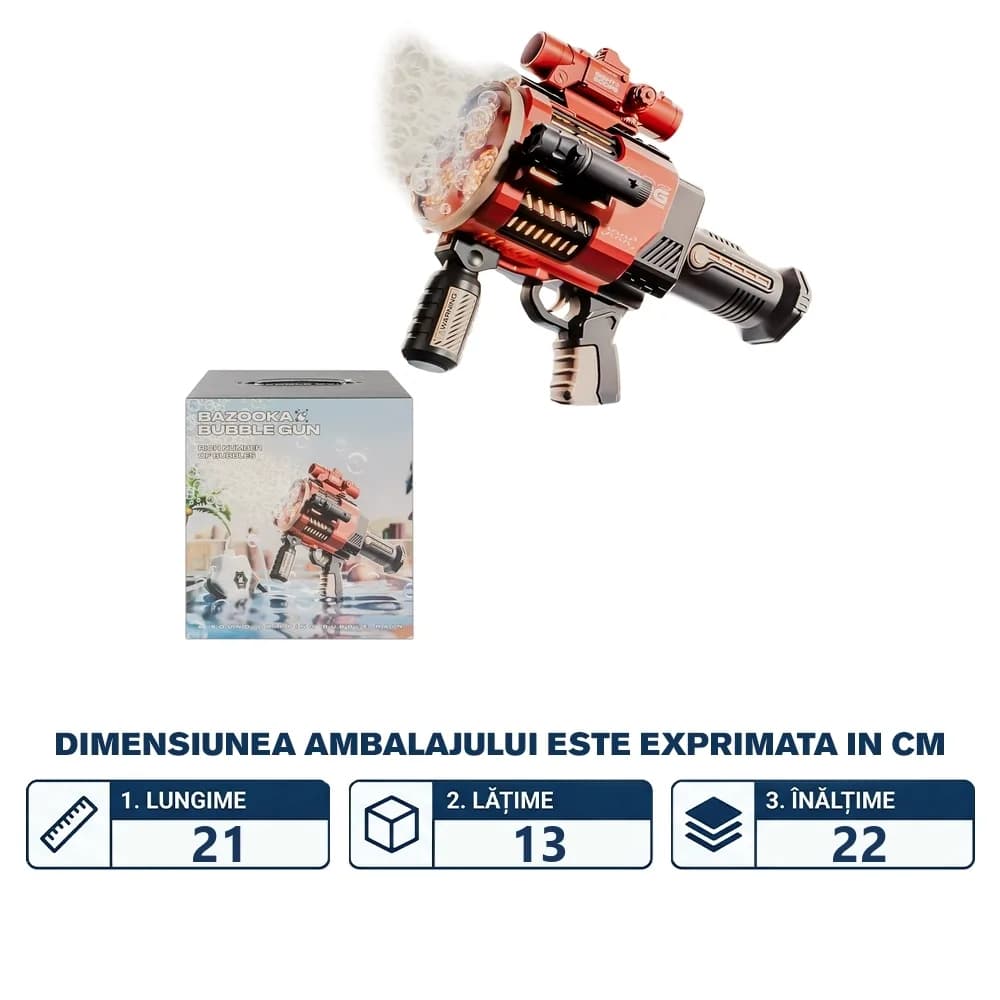 Bazooka Baloane de sapun, cu baterii — miniatură