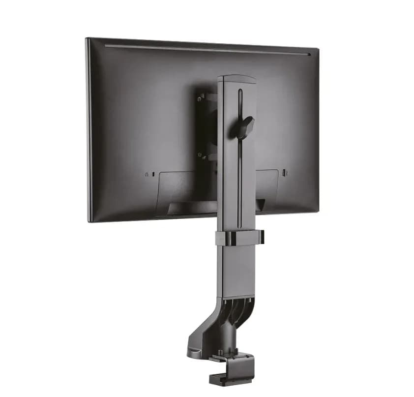 Suport monitor de birou Neomounts FPMA-D890WHITE; pentru display-uri cu diagonale 10"-30", sistem de prindere VESA 75x75~100x100, greutate maxima suportata 6kg, full motion, tilt +80°, swivel 60°, rotate 180°; inaltime reglabila manual 360-540mm; culoare negru. — miniatură