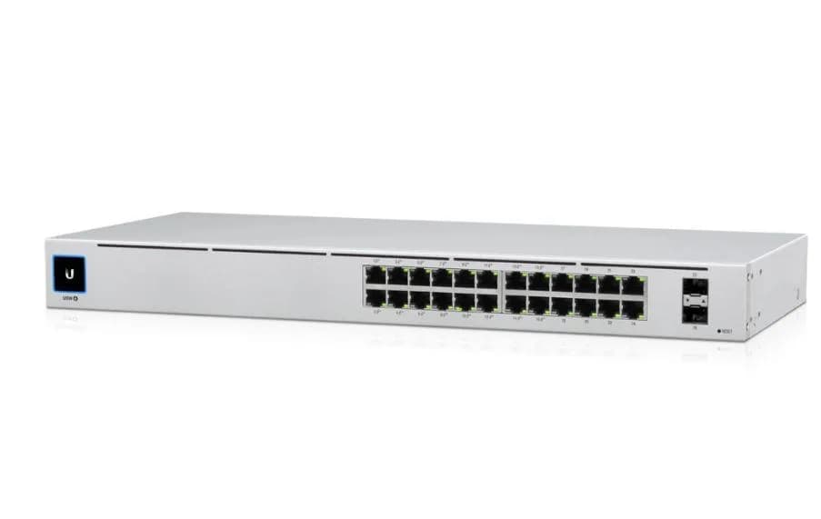 SWITCH PoE UBIQUITI, "UNIFI SWITCH24"port Gigabit x 24, SFP SFP x 2, managed, rackabil, carcasa metalica, "USW-24-POE"