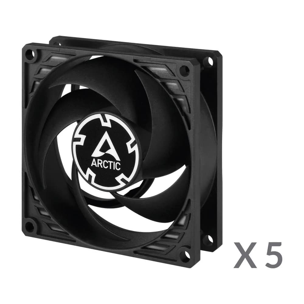 VENTILATOR ARCTIC PC, P8 PWM PST (Black) - 5 Pack,"ACFAN00154A" — miniatură