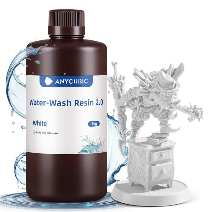 Rășină 3D Anycubic Water-Wash 2.0 (SSX2BK-101A) — miniatură
