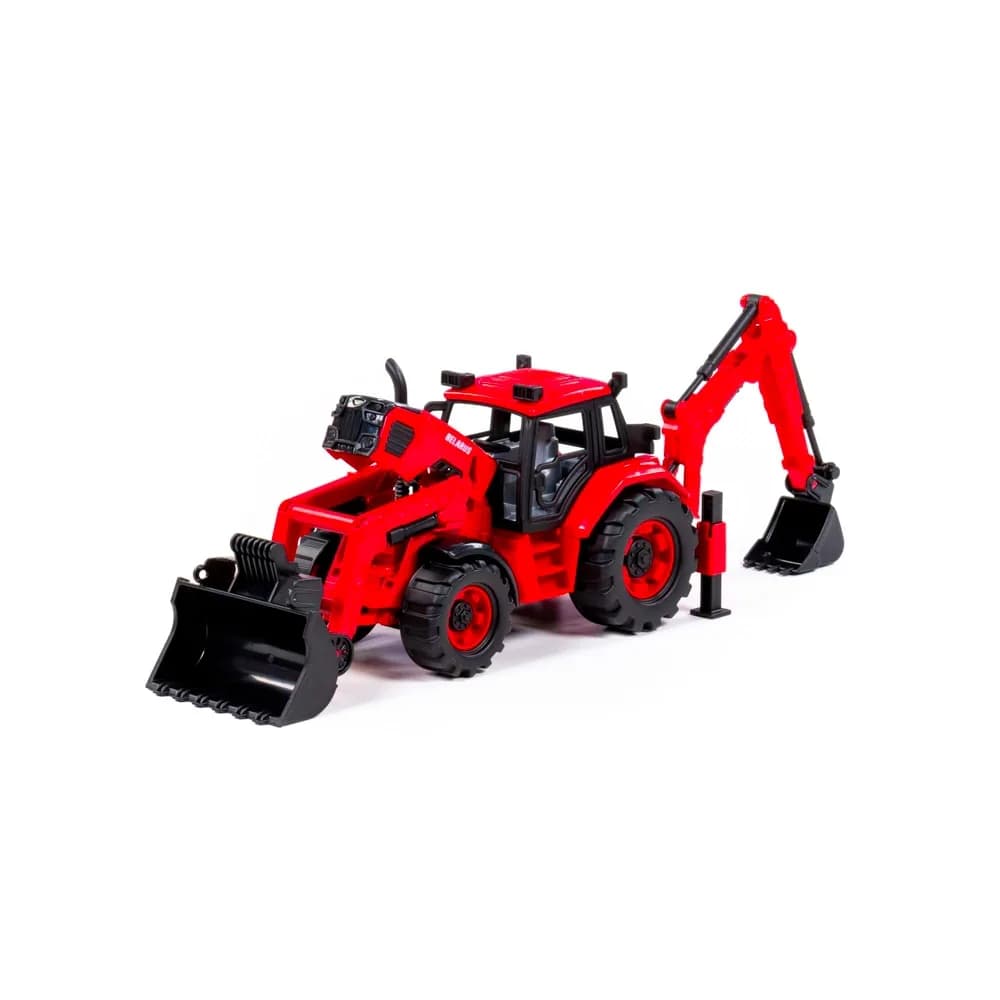Tractor-excavator cu incarcator, 31x15x14.5 cm, Polesie — miniatură