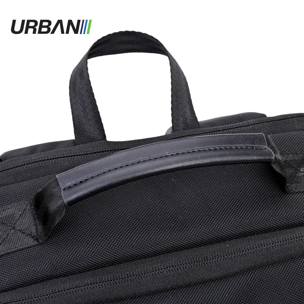 Ghiozdan compartiment laptop, URBAN BLACK, 43x29x12 cm - OFFISHOP — miniatură