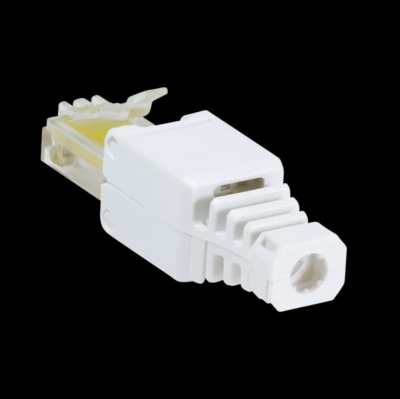 MUFA RJ-45 LOGILINK pt. cablu UTP, Cat5e, RJ-45 (T), manson, pentru cablu solid/litat AWG24-26, cablu 5.3mm, tool-free,1 buc, "MP0026" — miniatură