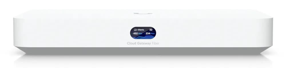 Ubiquiti UniFi UCG-Fiber-EU Desktop 10G Cloud Gateway with integrated PoE switch, Includes full UniFi application, 5 Gbps routing with IDS/IPS, 10G SFP+ and (1) 10 GbE RJ45 WAN port, 10G SFP+ LAN port "UCG-FIBER-EU" — miniatură