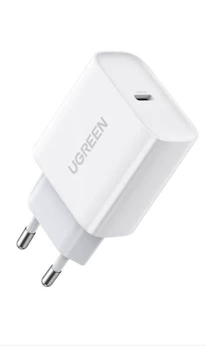 INCARCATOR retea Ugreen, "CD137" Quick Charge 20W, 1 x USB Type-C 5V/3A, alb "60450" - 6957303864508