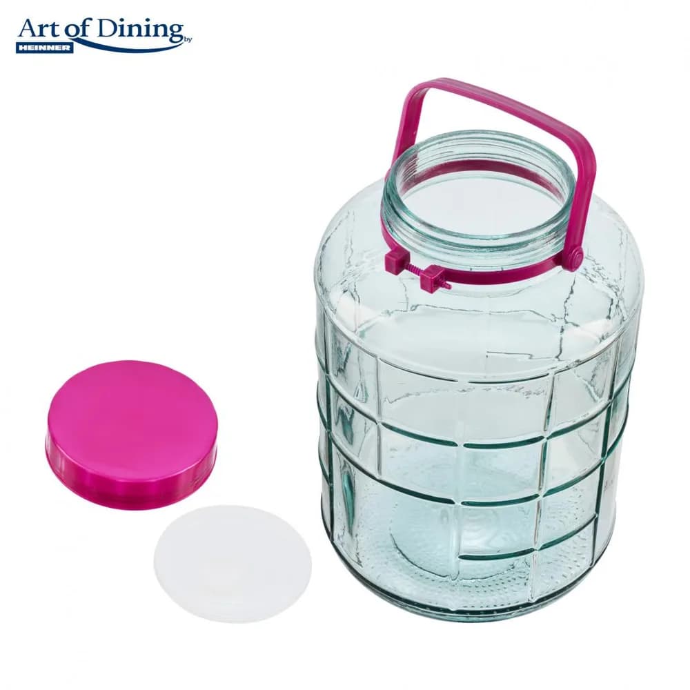 BORCAN STICLA CU CAPAC PLASTIC 15L, ART OF DINING BY HEINNER — miniatură