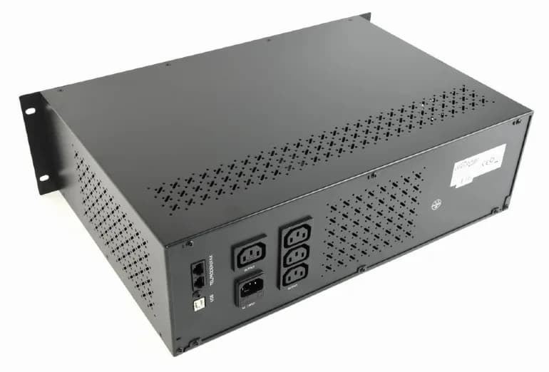 UPS GEMBIRD, Line Int. cu management, rack, 1500VA/900W, AVR, IEC x 4, 2 x baterie 12V/8Ah, display LCD, back-up 1 - 10 min., "UPS-RACK-1500" — miniatură