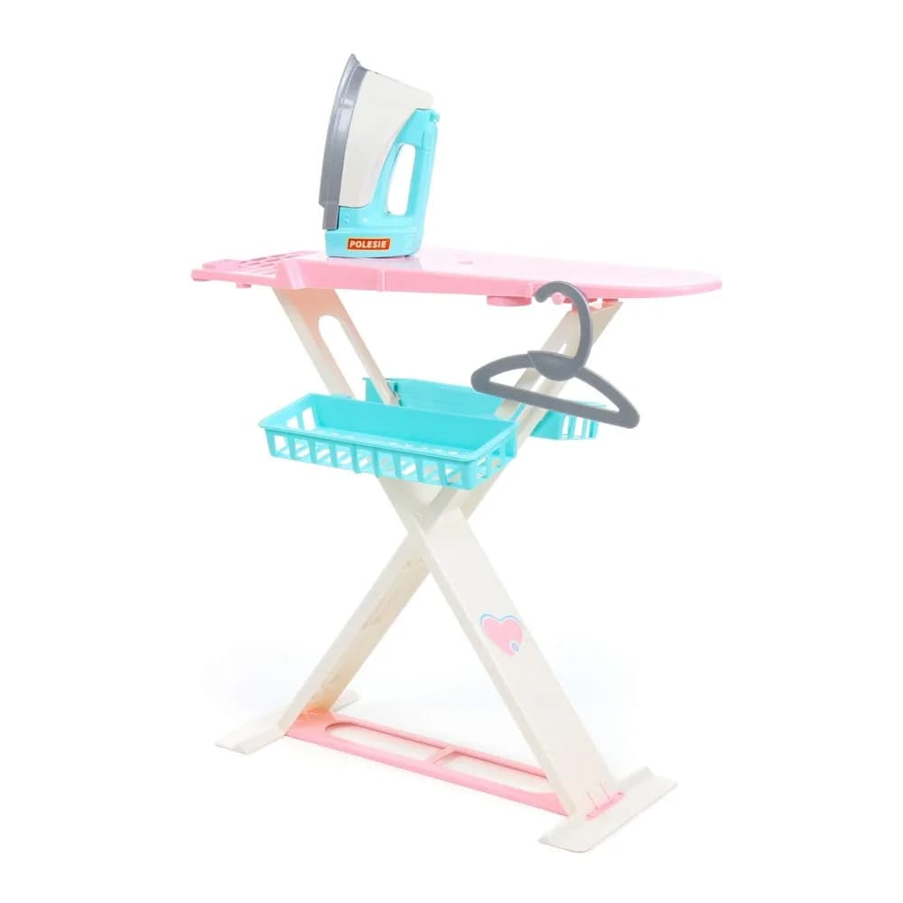 Masa calcat + fier calcat + accesorii, 62x25x49 cm, Polesie — miniatură