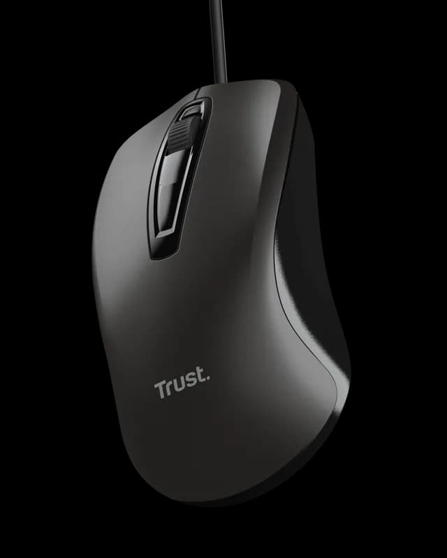 Mouse Trust 24657, 1200 DPI, Negru — miniatură
