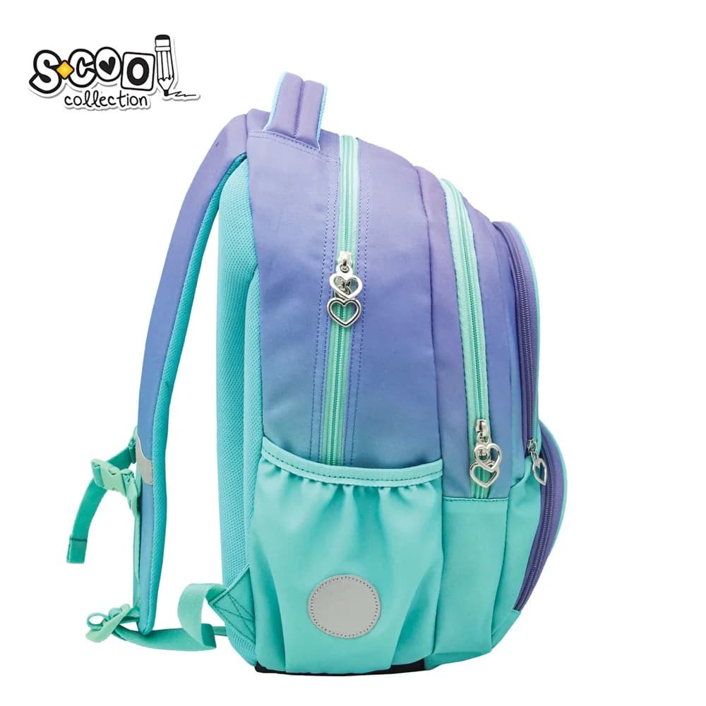Ghiozdan ergonomic, compartiment laptop, 42x31x16 cm, GOOD VIBES - S-COOL — miniatură