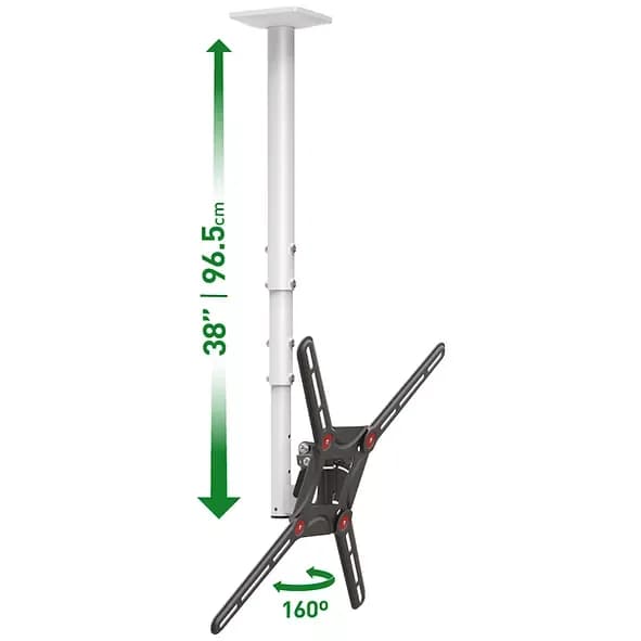 Suport TV de perete, Barkan 3500.W, Fix, 29"- 65", VESA 400 x 400 mm, suporta pana la 40kg, alb