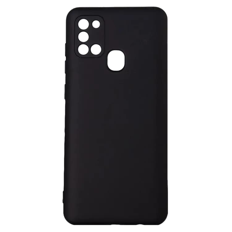 Husa Samsung Galaxy A21S Spacer, negru, grosime 2mm, material flexibil silicon + interior cu microfibra "SPPC-SM-GX-A21S-SLK" — miniatură