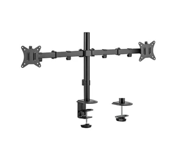 Suport 2 monitoare de masa cu brat flexibil, Blackmount MNT66-2, 17”-32”, max.9kg/ecran, negru