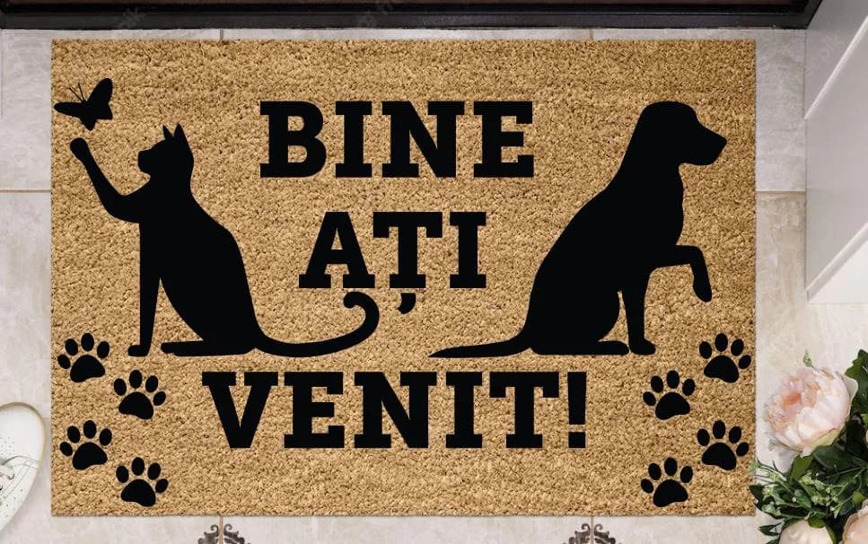 COVORAS INTRARE ANTIDERAPANT 60X40 CM, PAWS, HEINNER HOME — miniatură