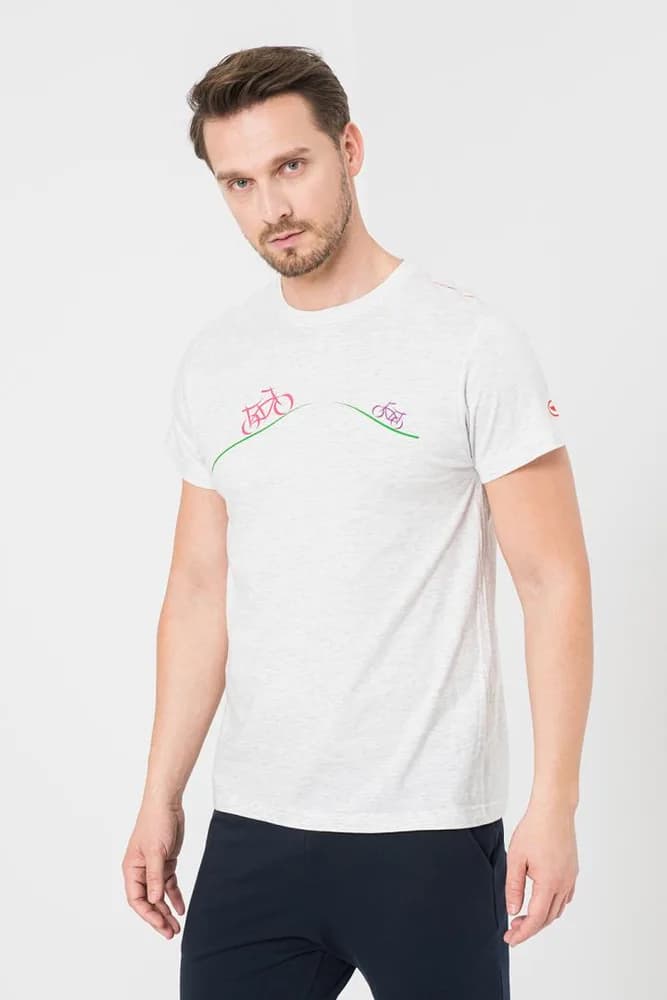 TRICOU CASUAL BICICLETE FAMILIE BARBATI LIGHT GREY-L — miniatură