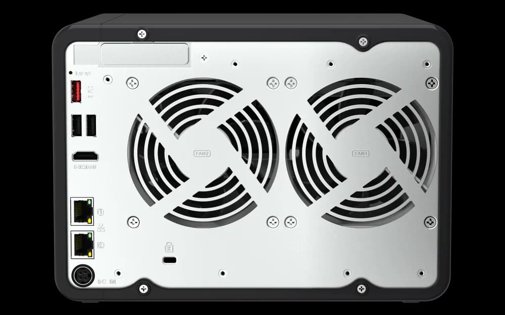 NAS QNAP 664 6-Bay, CPU Intel Celeron N5105/N5095 4-core/4-thread Processor, RAM 8GB (1x 8GB) DDR4, HDD 6 x 2.5"/3.5" SATA 6Gbps + 2 x M.2 2280 PCIe Gen 3 x1 SSD slots (neincluse), LAN: 2 x 2.5GbE, optional 10GbE expansion via a PCIe card, USB3.2 Gen2: 2 x Type-A USB2.0: 2, tower, 120W adaptor — miniatură