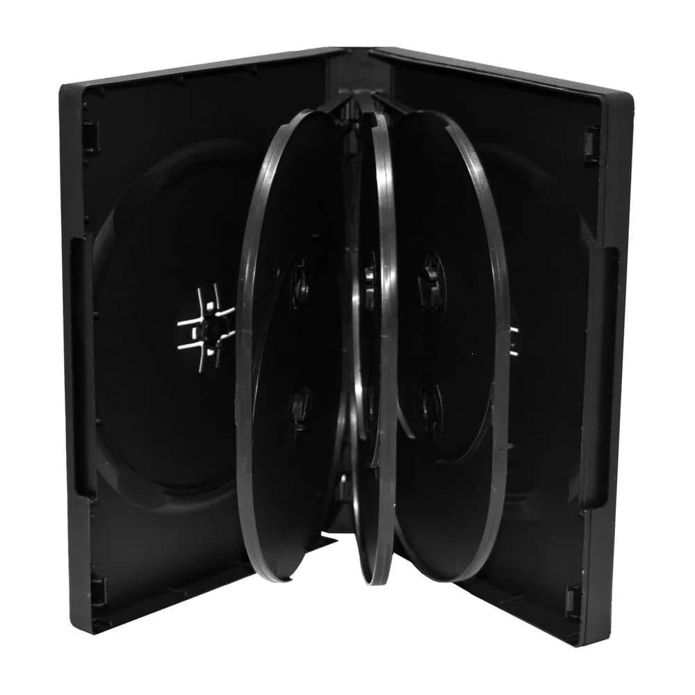 MediaRange DVD Case for 8 discs, 27mm, black, Pack 3 "BOX35-8" — miniatură