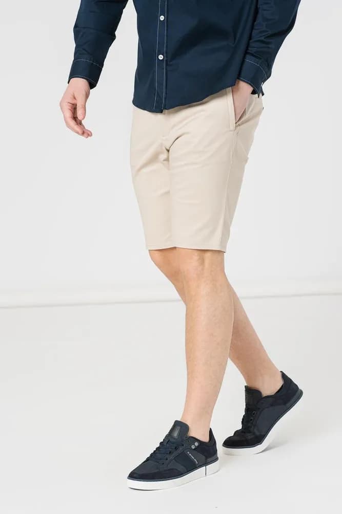 PANTALONI SCURT CASUAL BARBATI BEIGE XXL — miniatură