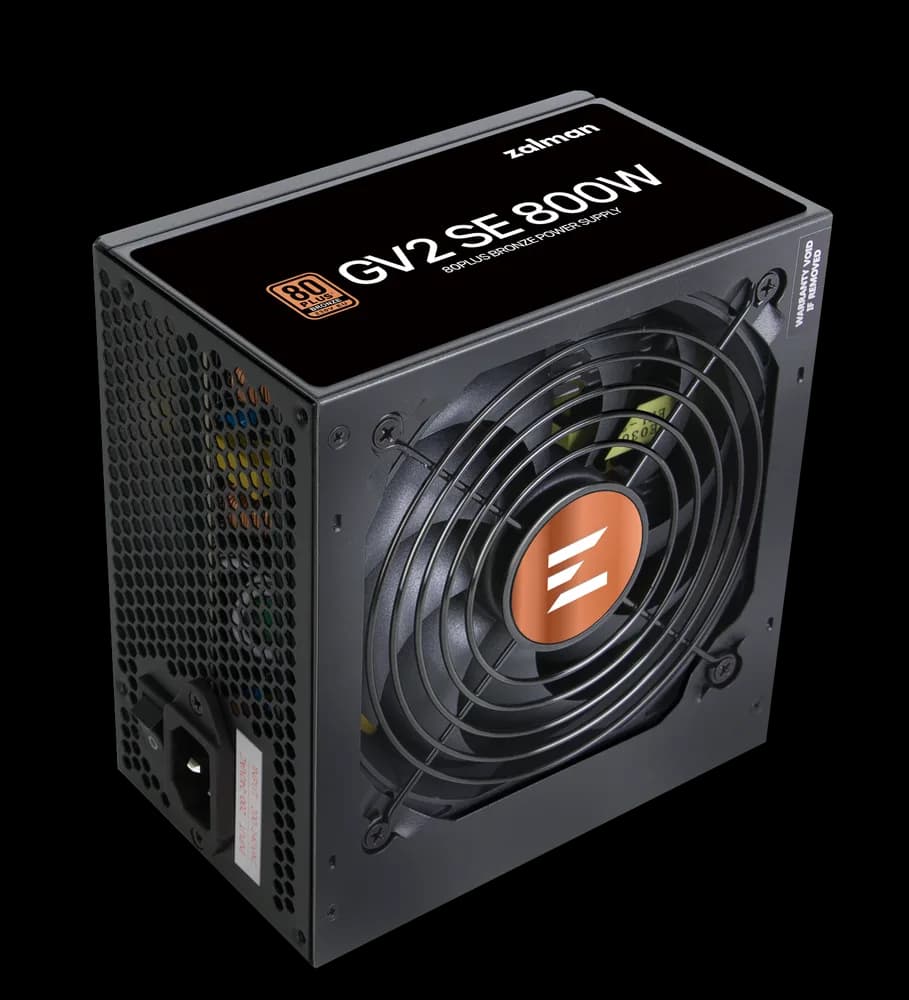 SURSA Zalman "ZM800", 800W, certificare 80Plus Bronze, non-modular, fan 120mm, negru, "ZM800-GV2SE"