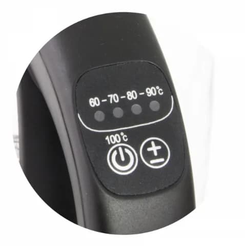 Fierbator electric Esperanza Loire EKK027 2200W 1.7l selector 5 trepte temperatura Negru "EKK027" — miniatură