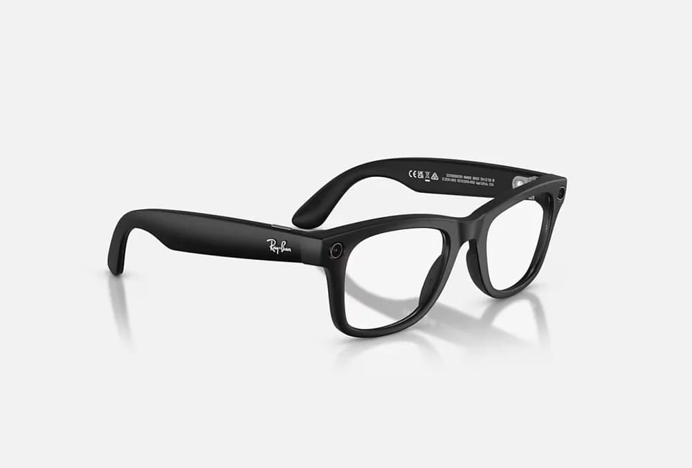 Ray-Ban Meta Wayfarer Gen 2 High Bridge FIT Matte Black Clear/Grey Transitions 50-22 — miniatură