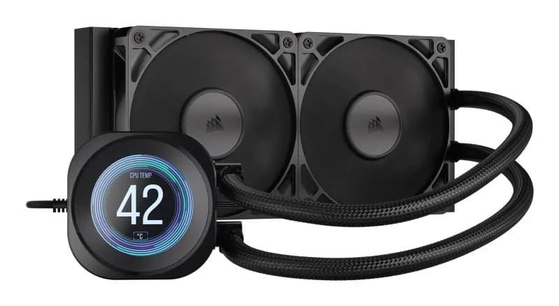 Cooler Procesor Corsair Nautilus 240 RS LCD, Lichid, 12 cm, 2 ventilatoare