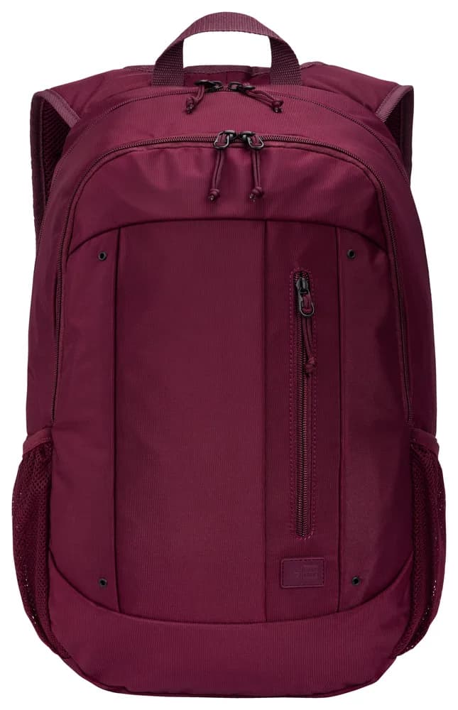 RUCSAC CASE LOGIC, pt. notebook de max. 15.6 inch, 2 compartimente, buzunar frontal | buzunar lateral x 2, waterproof, poliester, deep burgundy "WMBP115" 3205623 — miniatură