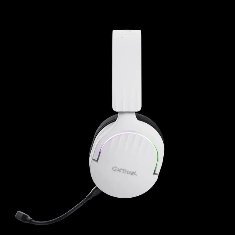Casti Gaming Head-band Trust GXT 491W FAYZO, Wireless/Wired, Alb — miniatură