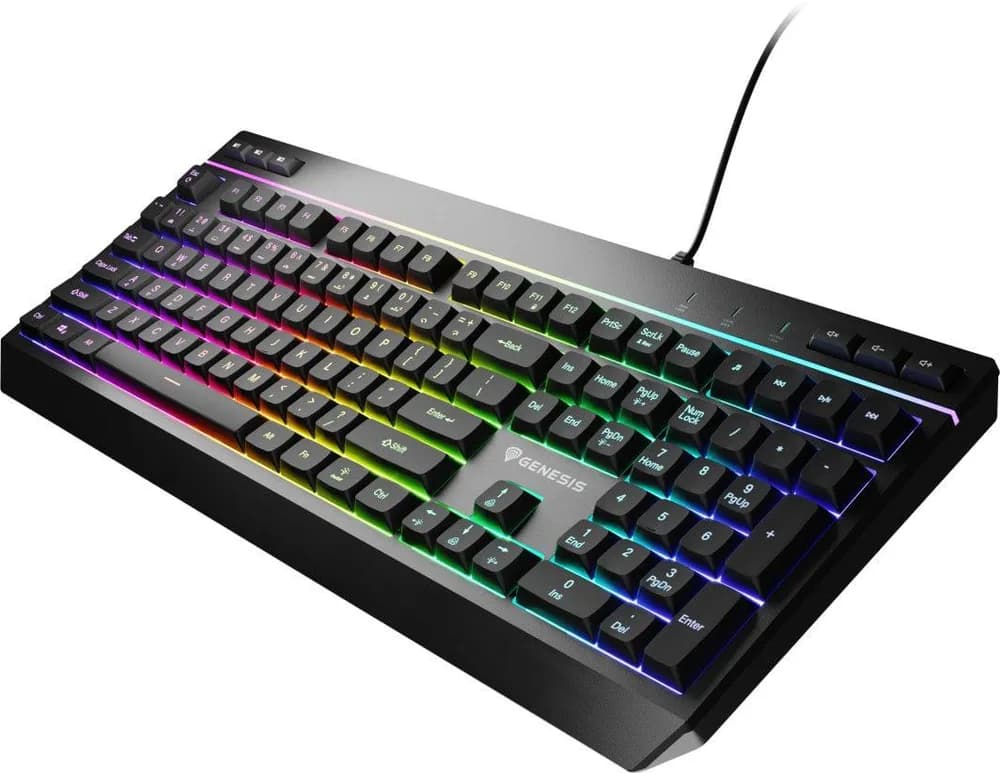 Tastatura Gaming Genesis Rhod 530, RGB, USB, Negru