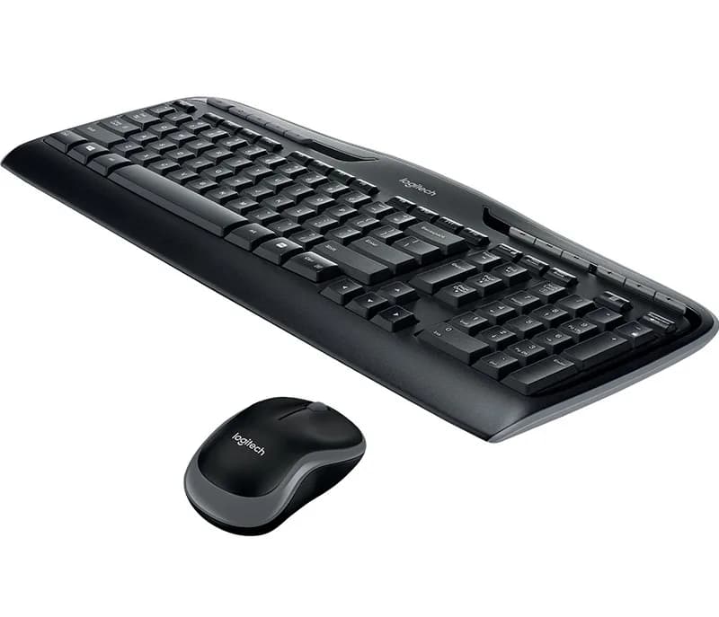 KIT wireless LOGITECH, tastatura wireless multimedia "MK330" + mouse wireless 1000dpi, 3 butoane "M215", black, "MK330" "920-003999" — miniatură
