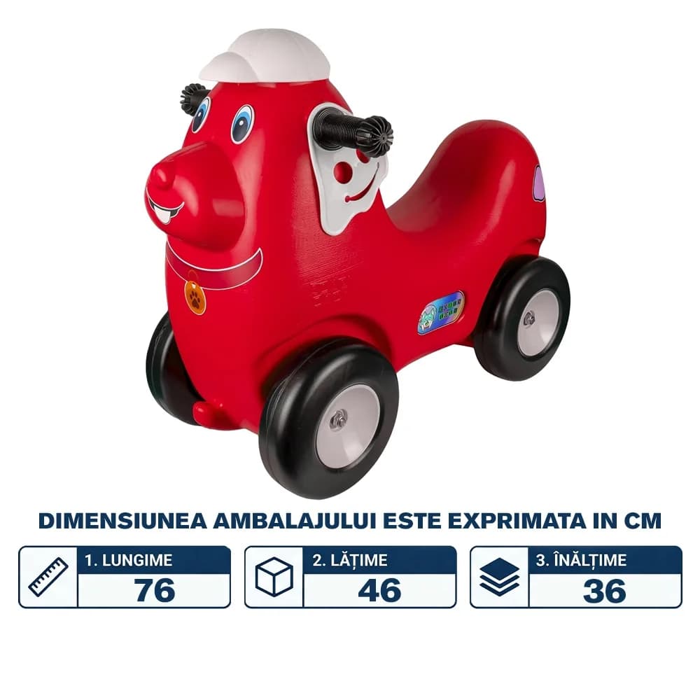 Catel cu roti, rosu - ROBENTOYS — miniatură
