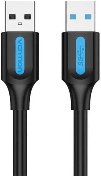 Cablu USB Vention, 0.5m, USB 3.0 A (T) la USB 3.0 A (T), PVC, negru, "CONBD" -6922794748804