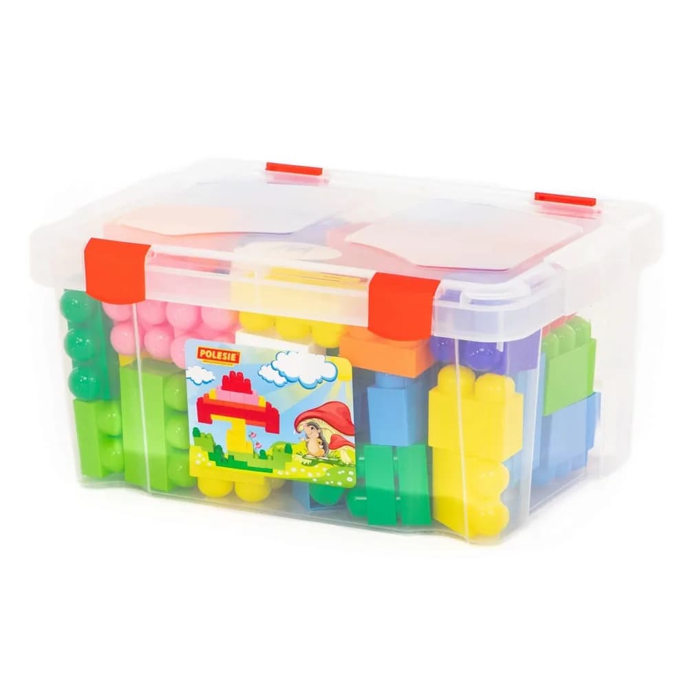 Cuburi constructii Jumbo, 74 piese/cutie, Polesie — miniatură